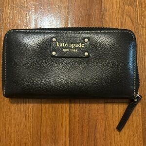 Black leather Kate Spade Wallet
